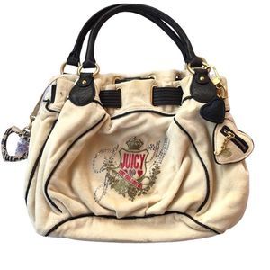 Juicy Couture Vintage Velour RARE Shoulder Bag Handbag Y2K HTF